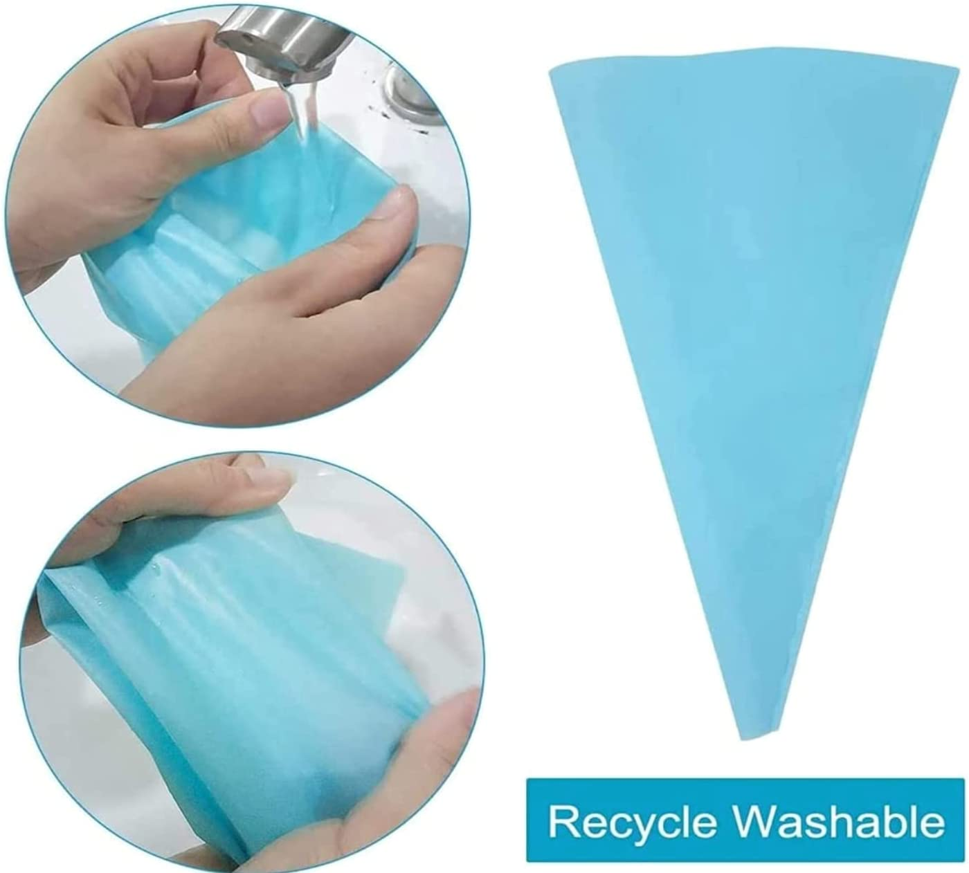 Piping Bags and Tips Set for Beginners, Cake Decorating Supplies Kit for Baking with Pastry Bags and Tips, Icing Tips, Couplers,Silicone Ties image number 3