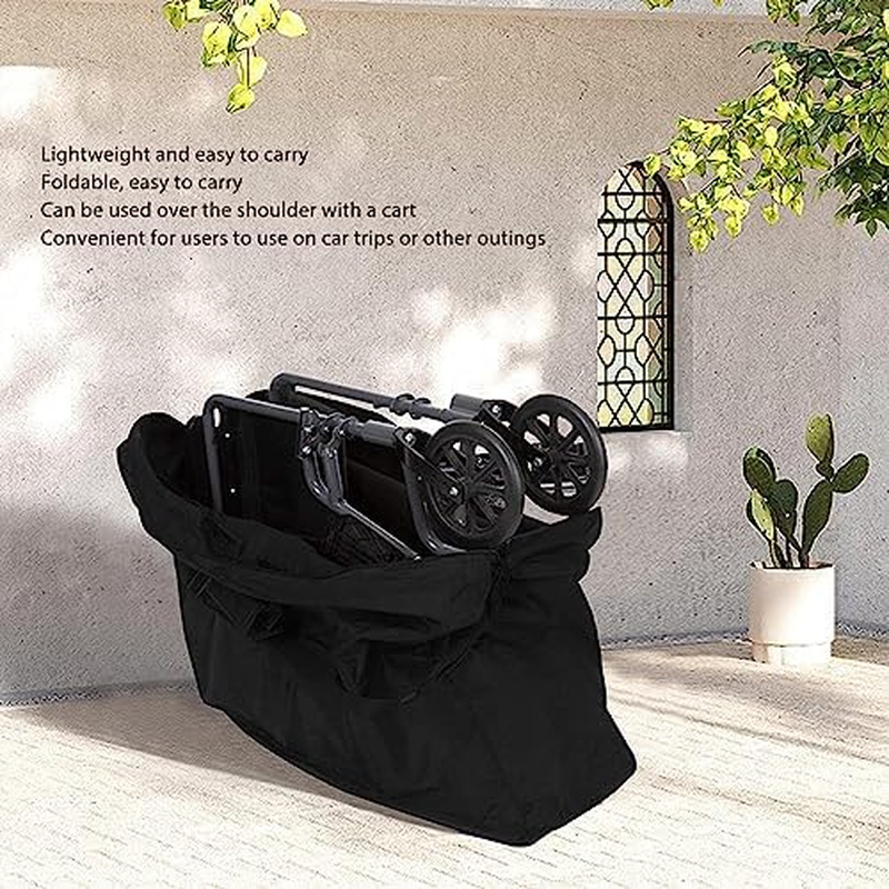Rollator Travel Bag, 45.3X31.5X15.7In Waterproof Wheelchair Bag for Folding Walker Compact Wheelchair Transport, Chair Portable Large Bag Carry Case for Car Airplane Traveling image number 6