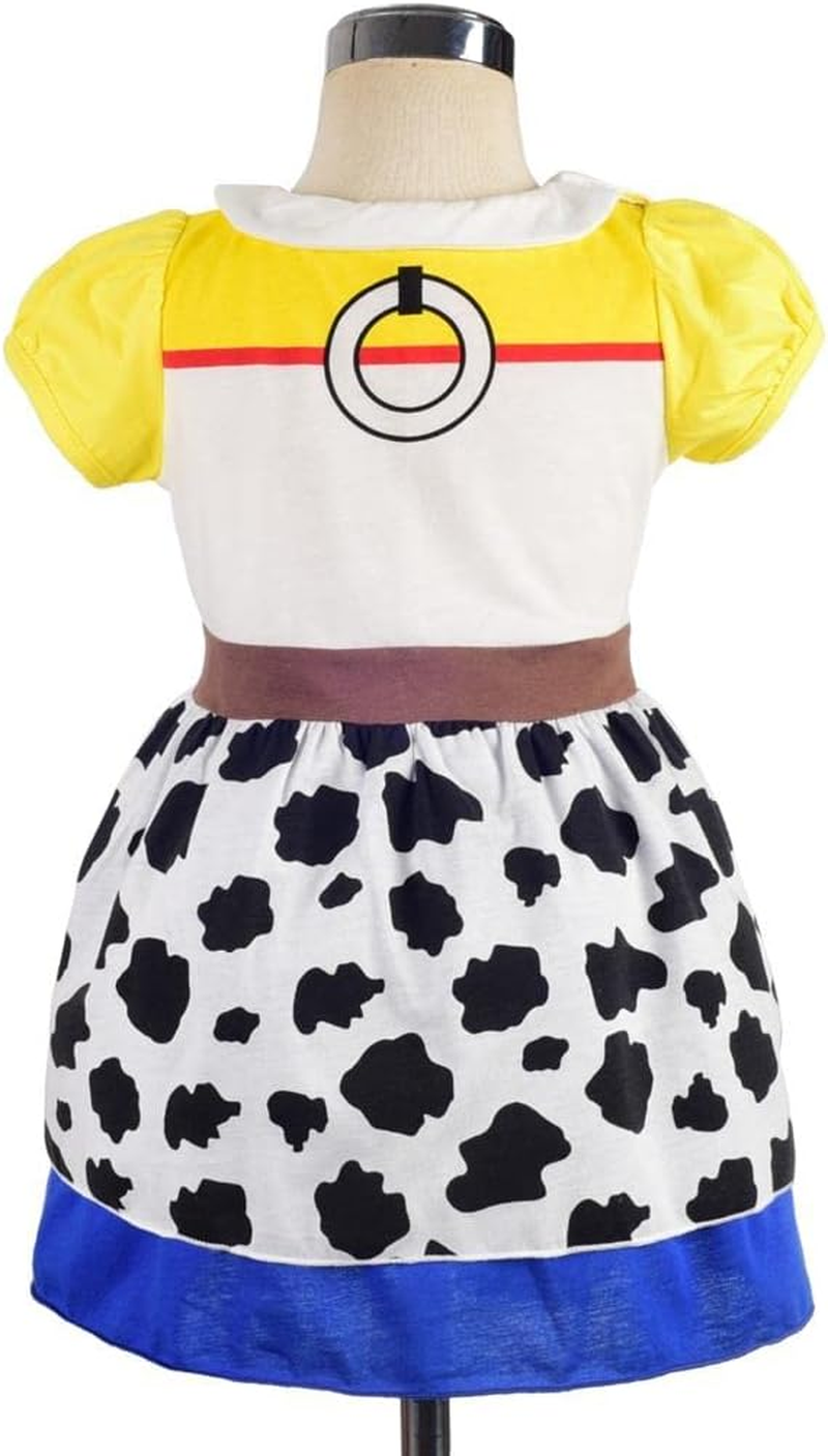 Dressy Daisy Cowgirl Dress up Clothes Halloween Costume Summer Outfit with Headband Baby Toddler Little Girls image number 3