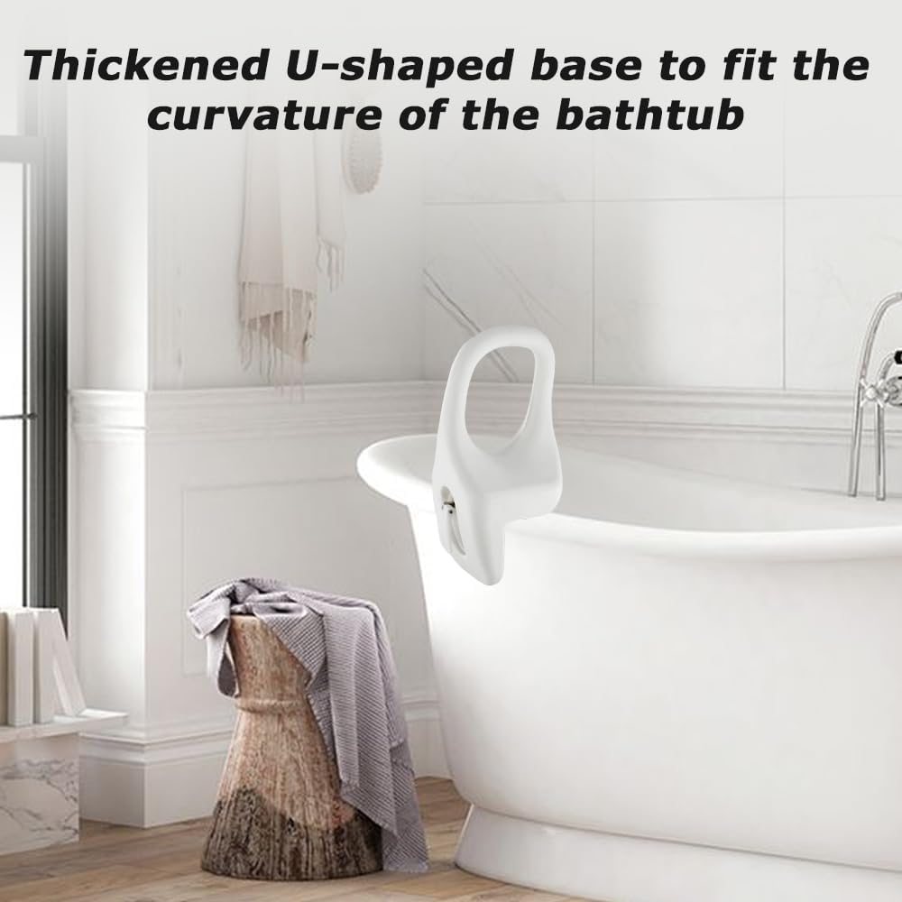 Bathtub Grab Bar,Bath Tub Side Hand Grip,Safety Shower Handle Rail,Side Hand Grip Railing,Support Handle,For Home,Indoor,For Seniors & Elderly, Handicap and Disabled Fits Most Tubs image number 4