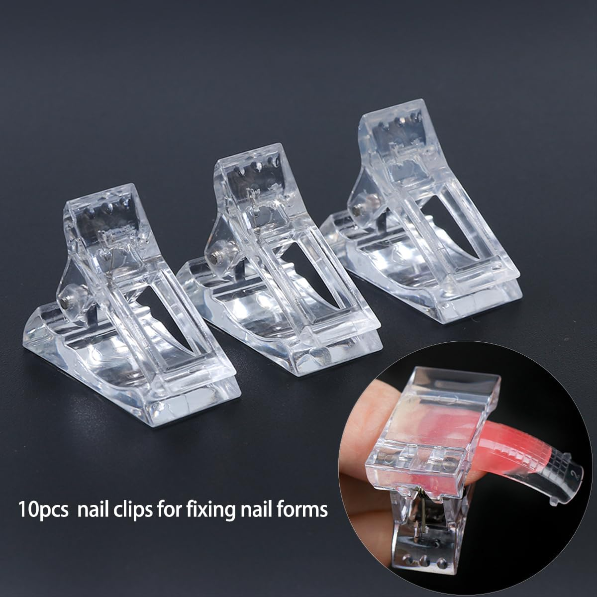 Dual Forms for Polygel, 348PCS Nail Molds for Builder Gel, 12 Sizes Stiletto Ballerina Coffin Dual Forms Poly Gel Nail Tips, Extension Forms with 10PCS Nail Clips, Nail Extension Tools Kit - French Tips Sticker image number 5