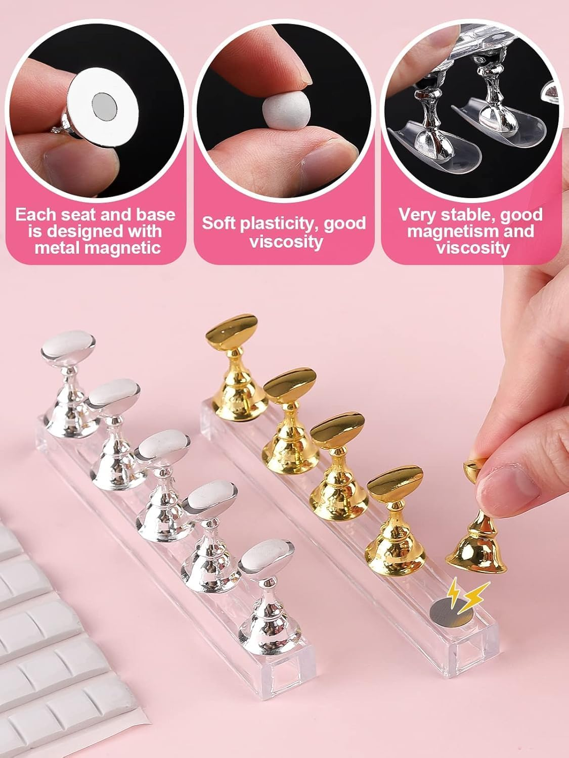 Kalolary Clear Coffin Nail Tips Kit, Long Coffin Square Nails Full Cover, 1000Pcs Clear Fake Nail Ballerina False Nails Press on Nails for Nail Practice Nail Art DIY image number 5