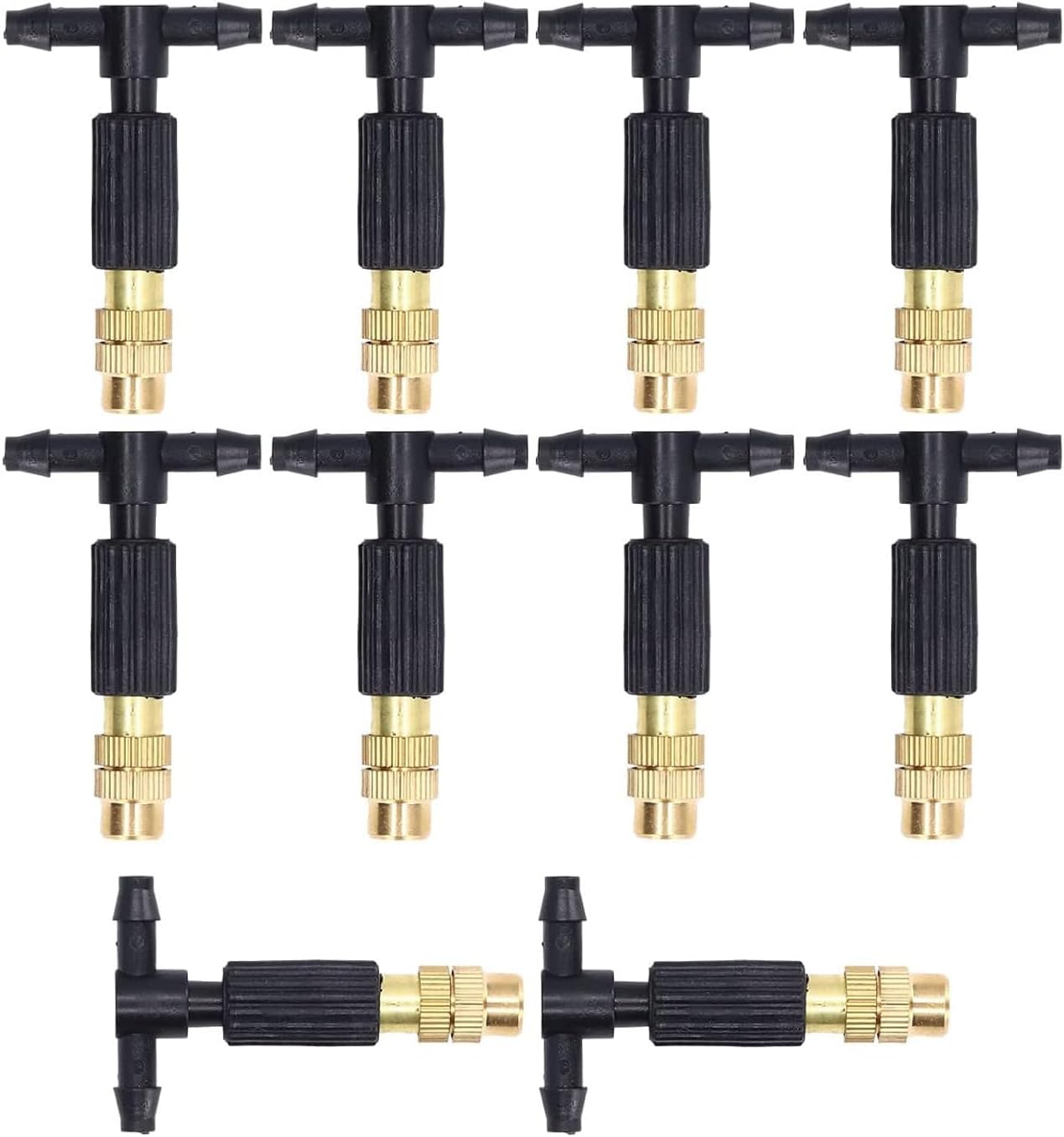 Lyfengdeam 10-Pack Removable Atomizing Nozzles for Misting - Easy Installation Spray Heads for Greenhouse & Garden Cultivation image number 4