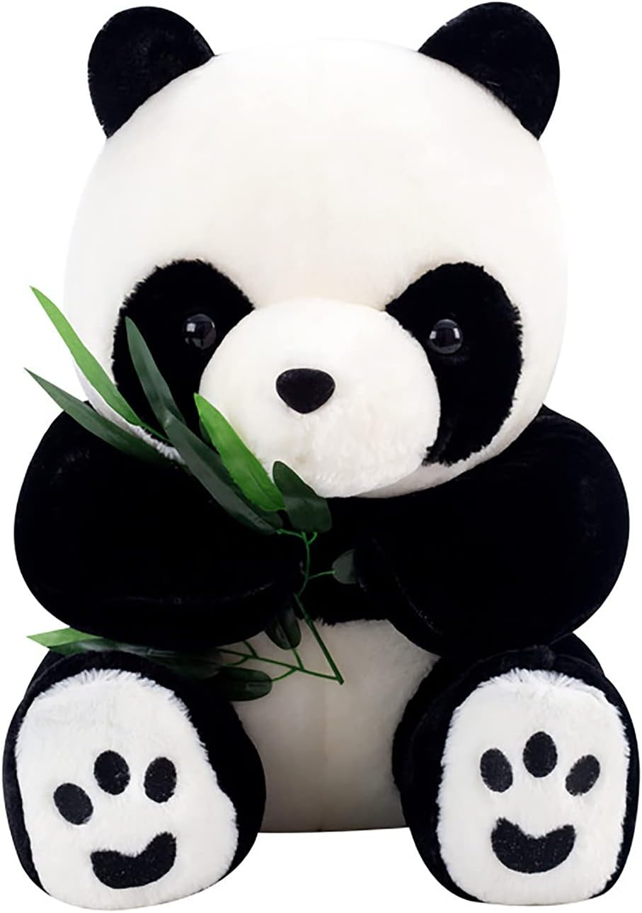 DAWNTREES Panda Plush Toy,Plush Stuffed Animals with Panda Baby Soft Toy,Plush Toy,40Cm Cute Soft Plush Toy Pillow Doll,Kids Baby Birthday Party Home D&eacute;cor Gift,Party Favours． image number 1