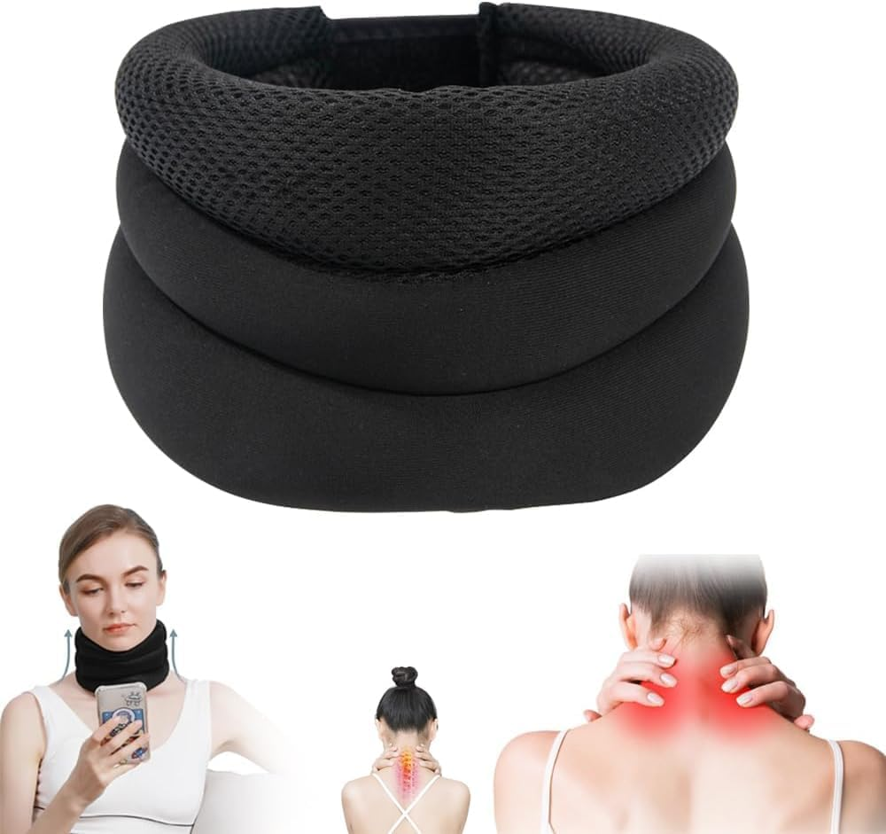 Upgraded Neck Support for Snoring, 2025 New Cervical Collar Adjustable Three-Stage Neck Brace for Sleeping, Necksupport No More Snoring, Soft Foam Cervical Collar, Ergonomic Design