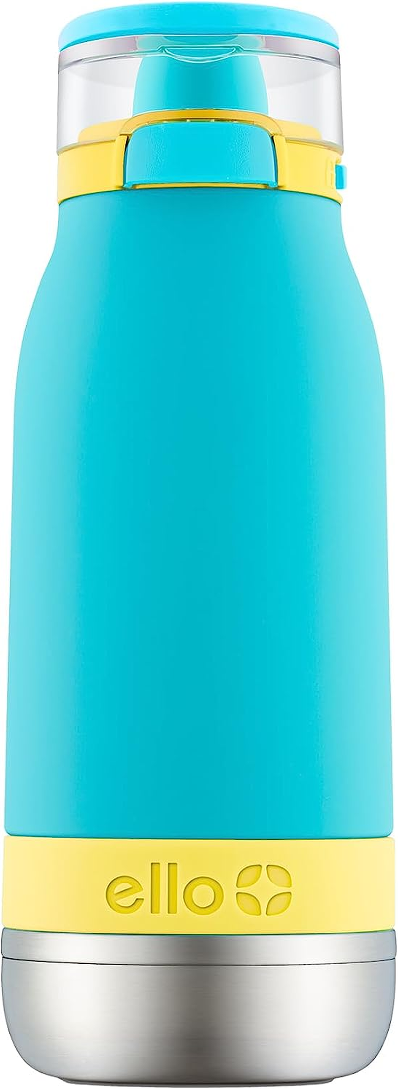 Ello Emma Vacuum Insulated Stainless Steel Kids Water Bottle with Anti-Microbial Straw