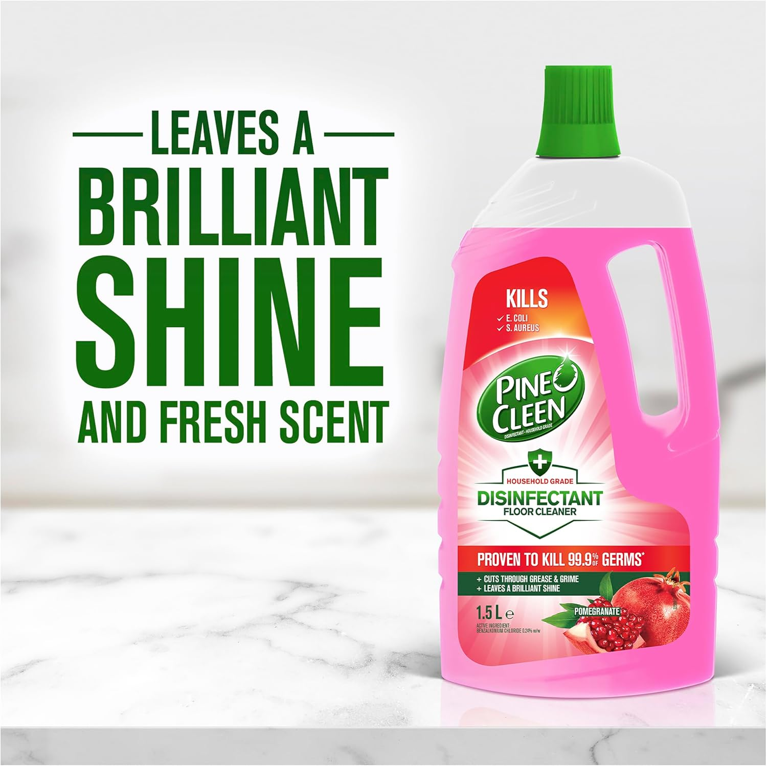Pine O Cleen Disinfectant Floor Cleaner Pomegranate 1.5L (Pack of 2) image number 5