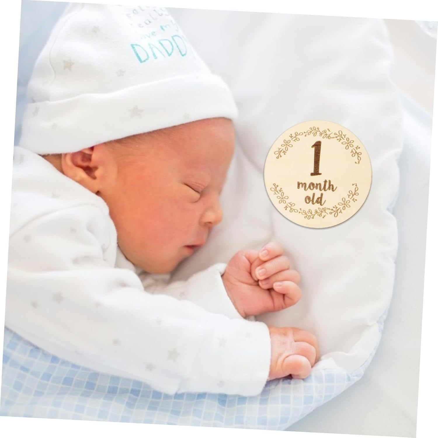 Baby Milestone Cards and Infant Monthly Cards for Newborns, Double-Sided Photo Props, 6Pcs Set for Commemorating Growth image number 3