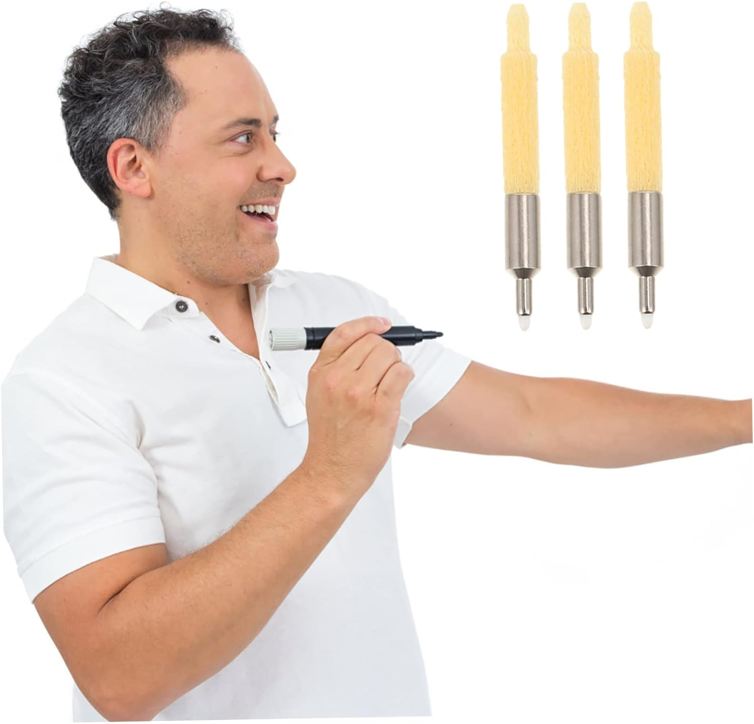 3Pcs Replacement Tips for Paint Pens and Lightweight Nibs for Home Office and Travel Use Compatible Various Paint Pen Models image number 4