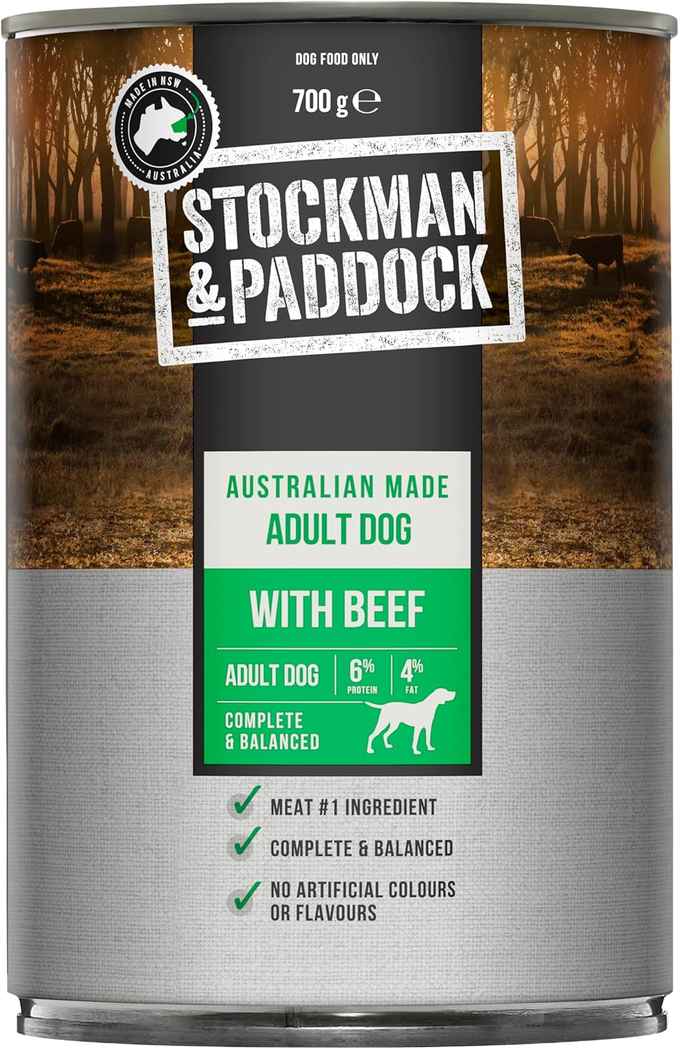 Stockman & Paddock Adult Wet Dog Food, Beef 12X700G - Real Australian Meat for Complete Nutrition, a Hearty Meal Dogs Love image number 3