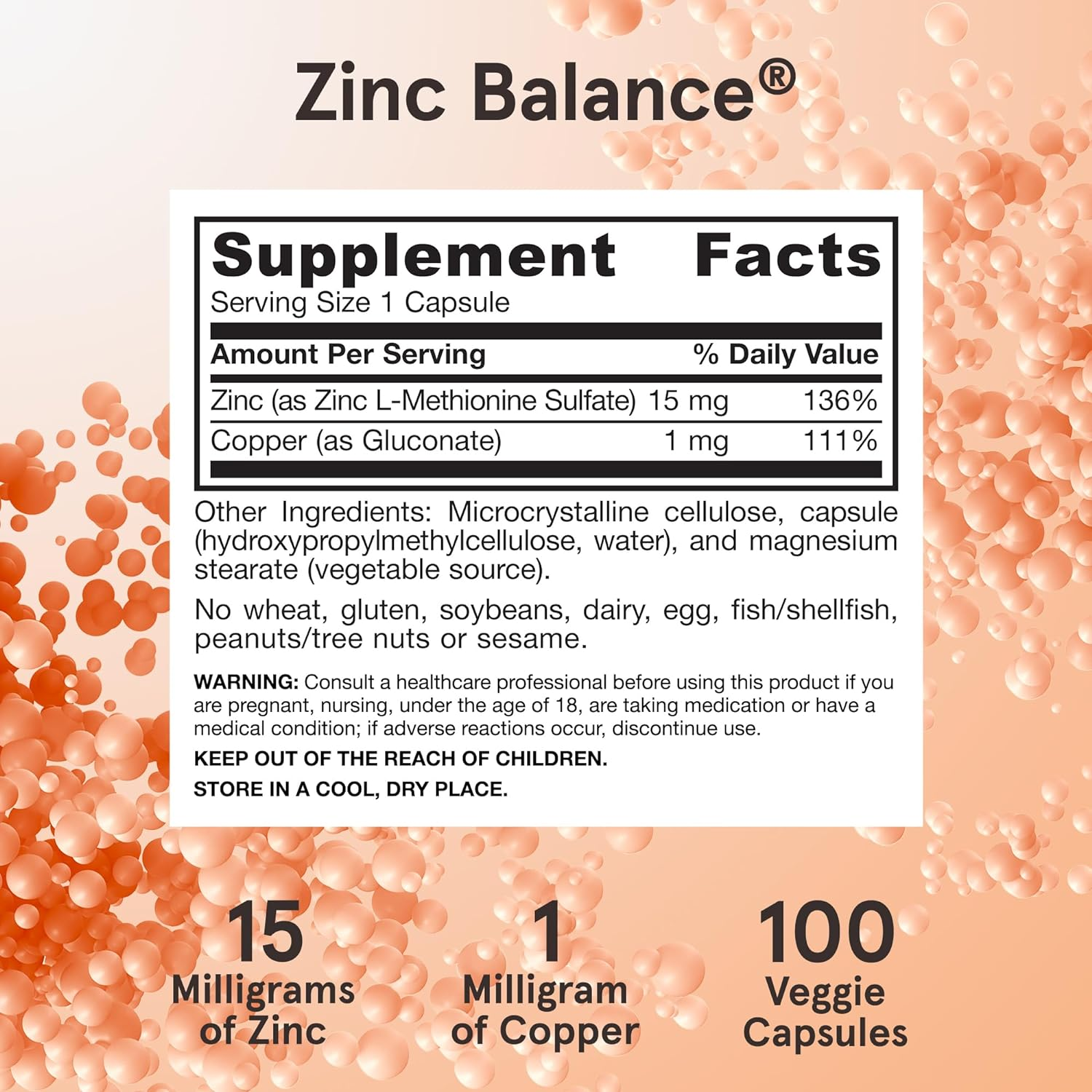 Jarrow Formulas Zinc Balance 15 Mg, Supports Immune and Antioxidant Protection, 100 Caps image number 3