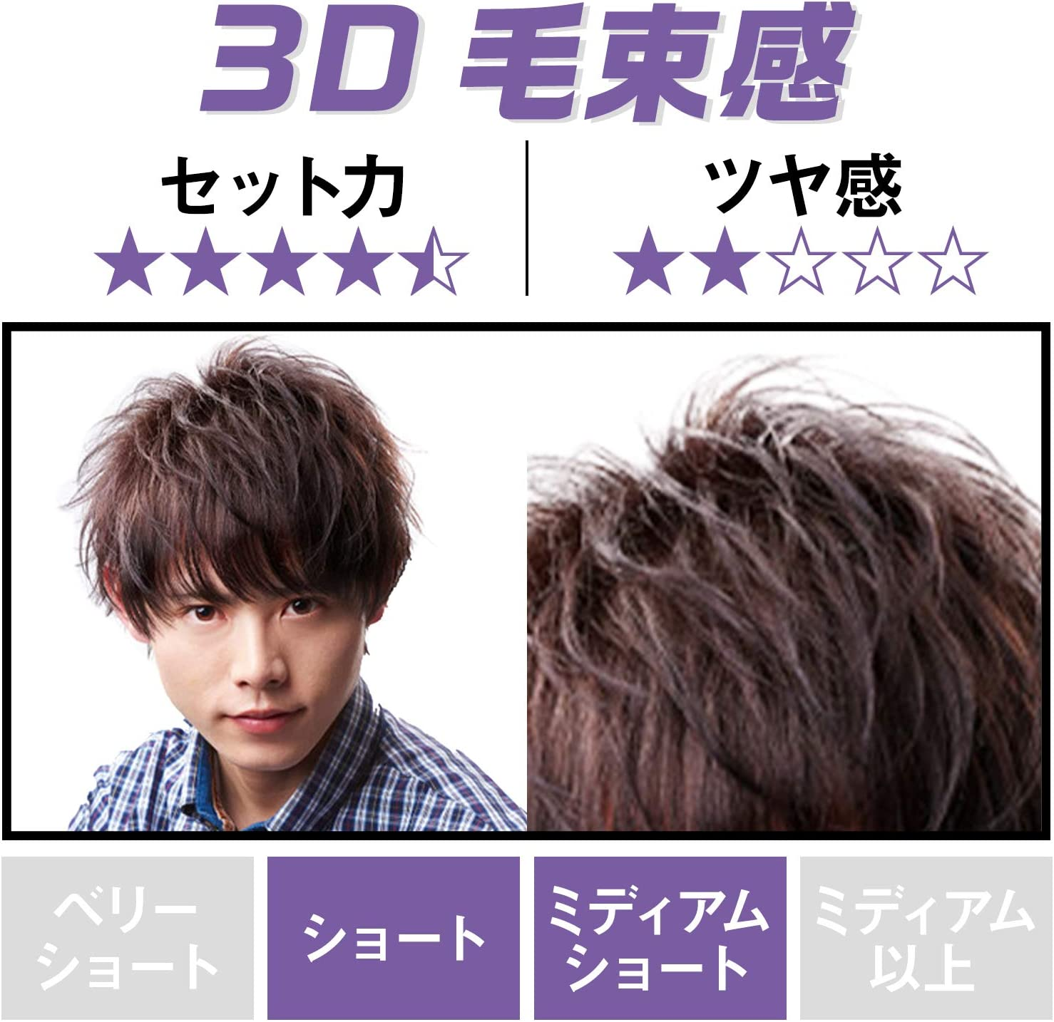 Mandom Gatsby Moving Rubber Wild Shake Pomade 0.5 Pound image number 2