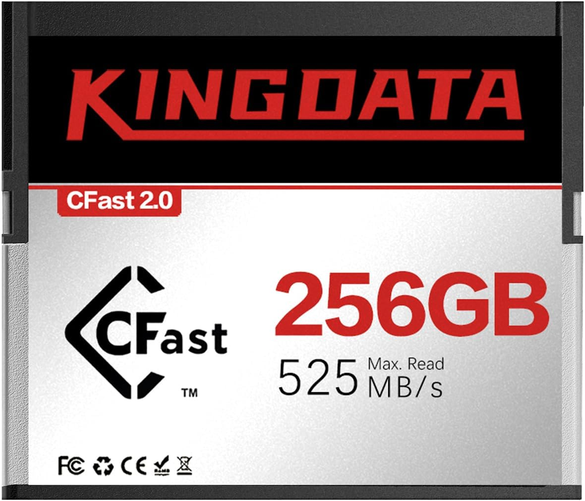 KINGDATA Cfast 2.0 Memory Card 256GB High-Speed 525MB/S for 6K Video for Canon Sony Cinema Cameras image number 4