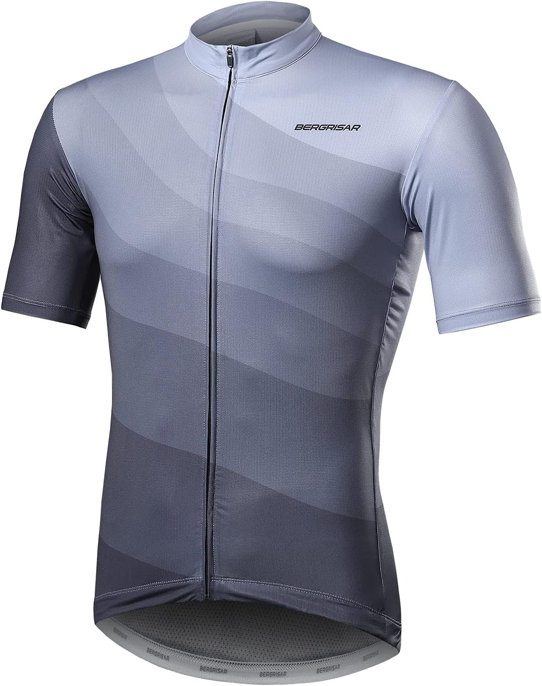 BERGRISAR Cycling Jersey Mens Bike Shirts Short Sleeve Bicycle Biking Clothes with Pockets