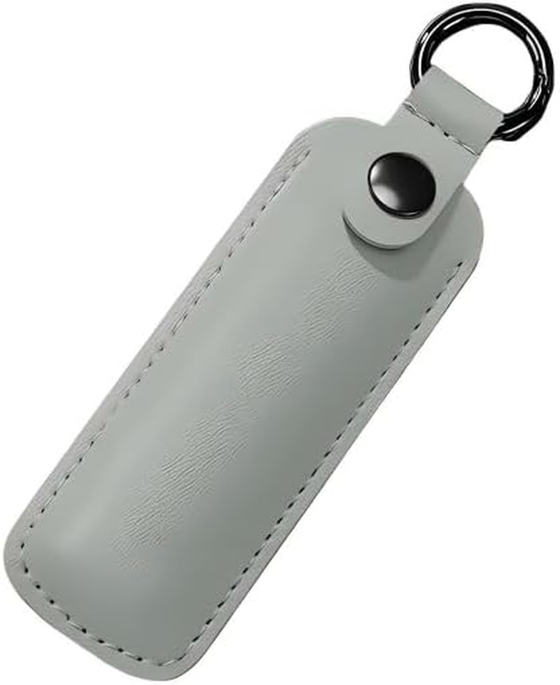 Microfiber Leather USB Flash Drive Case - anti Lost USB Flash Drive Holder Protective Cover with Keychain, Small Portable Storage Carrying Case for USB (Dark Blue)