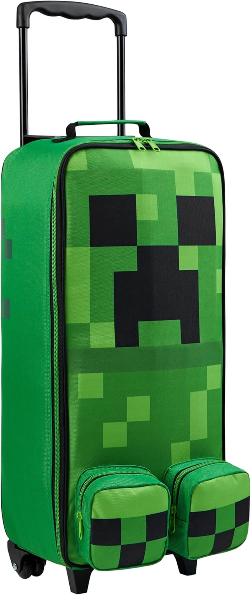 Minecraft Kids Foldable Trolley Bag, 25.2&rdquo; X 6.7&rdquo; X 9.8&rdquo;, 4 Wheels Kids Suitcase image number 1