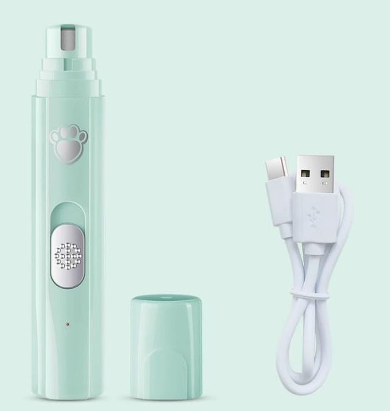 Dog Nail Grinder, 2-Speed Rechargeable Dog Nail Trimmers for Large Medium & Small Dogs, Upgrade Professional Electric Pet Paws Grooming, Quiet Puppy Grooming Tool, for Dogs Cats