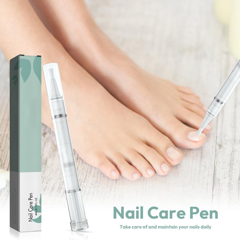 Nail Care Pen, Pack of 10 Nail Care Pen, Nail Care Pen with Tea Tree Oil, Aloe Vera & Vitamin E, for Nourished Fingernails & Toenails image number 4