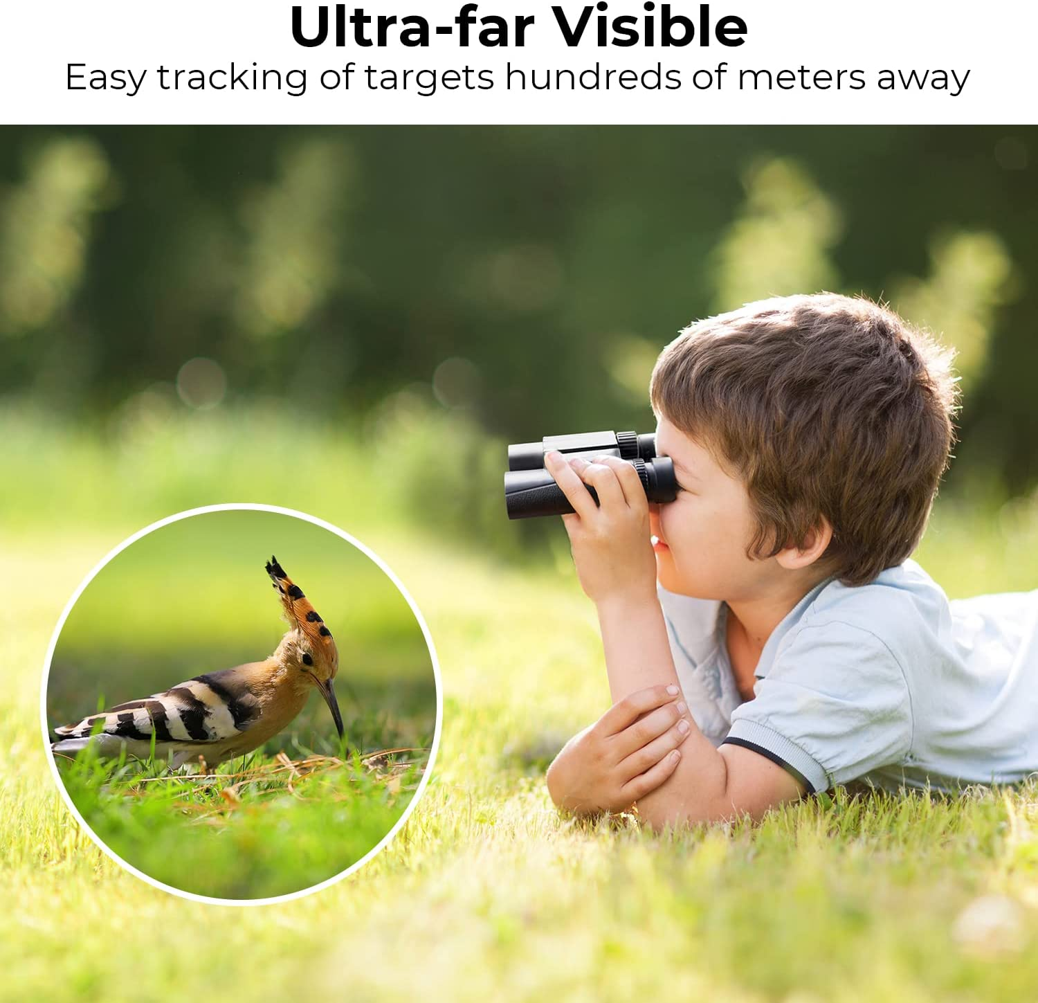 K&F Concept 10 X 25 Compact Binoculars for Children and Adults, BAK4 Prism + FMC Broadband Green Film for Bird Watching, Outdoor Adventure, Show and Concert image number 1