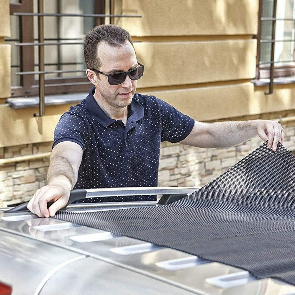 SAN HIMA Rooftop Cargo Carrier 15 Cubic Ft, Waterproof, with Anti-Slip Mat, 8 Heavy Duty Strap and Buckles, Car Roof Bag Soft-Shell Luggage Storage Fits All Cars With/Without Cross Bars for Travel image number 5