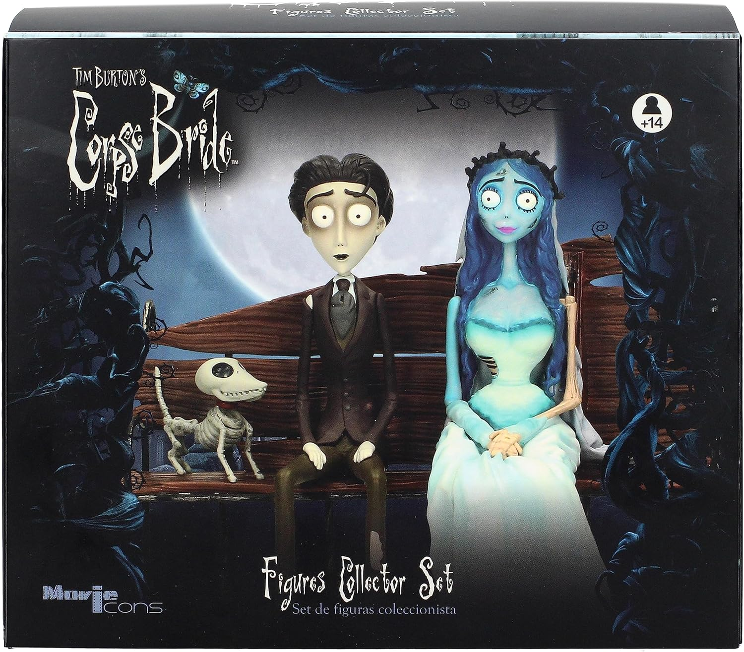 Corpse Bride - Victor and Emily on Bench 1:10 Scale Figure Set image number 1
