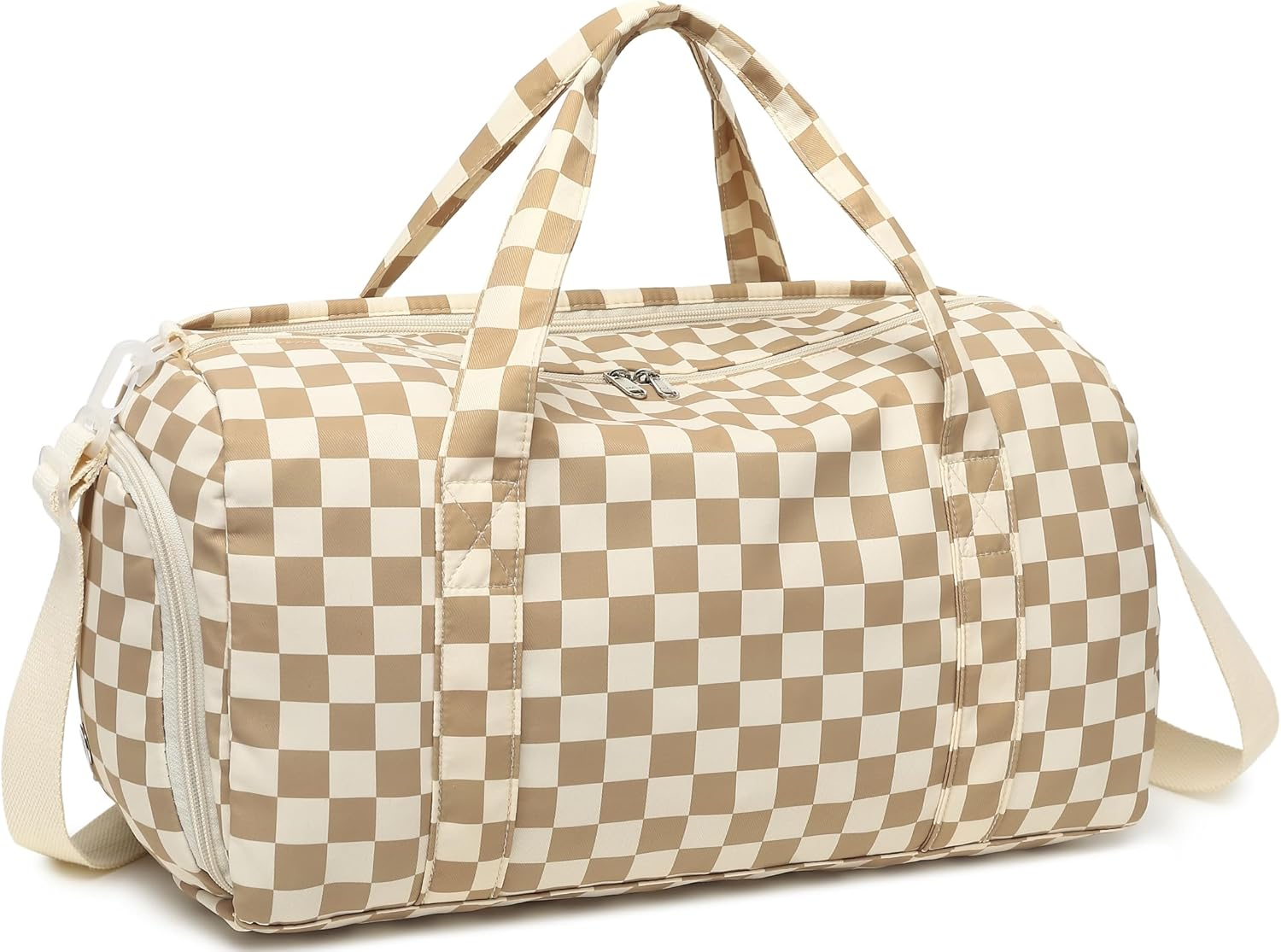 Gym Bag Sports Duffle Bag with Wet Pocket Weekender Overnight Bag with Waterproof Shoe Pouch and Air Hole for Men Women Travel Foldable Bag