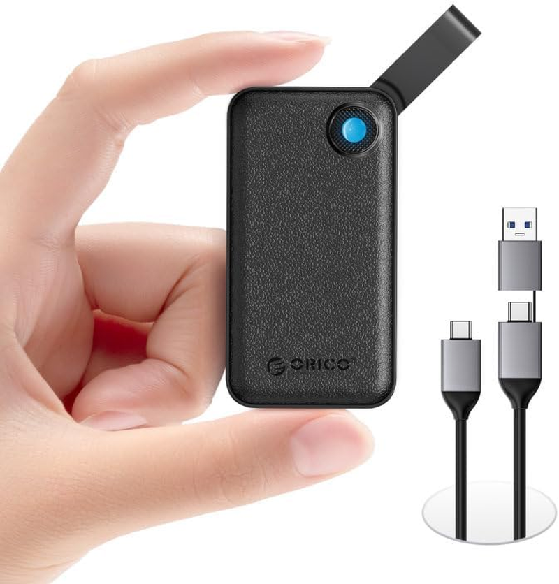 ORICO 1TB Portable SSD, up to 2000Mb/S, USB 3.2 Gen 2X2, Ultra-Mini, Compact with 2 in 1 USB C Cable, External Solid State Drives, Reliable Storage for USB C Smartphone, Tablet, PC - B20 image number 4