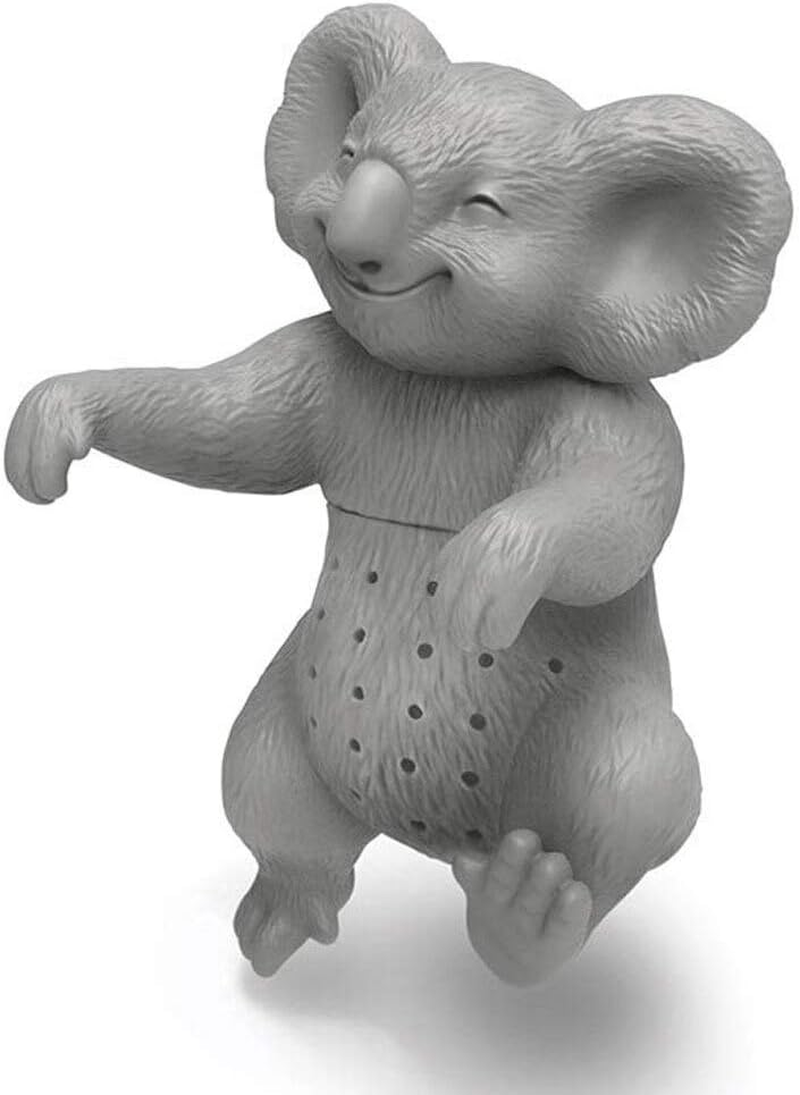 FRED Tea Infuser, Koala, 12X8X4.5Cm - Reusable Silicone Design, Hangs on Cup Rim, Fun Way to Brew Loose Leaf Tea at Home or Office image number 1