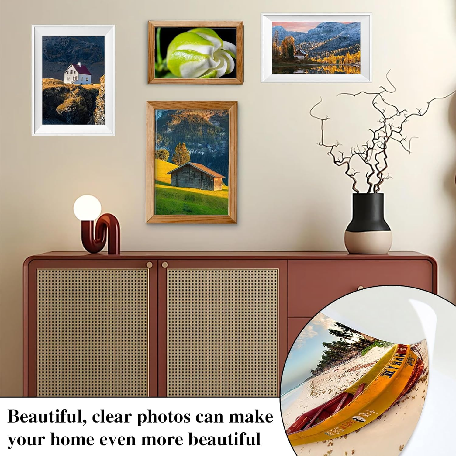 Sgphrzlt 100 Sheets 12.7X8.9 Cm High Glossy Photo Paper, 210Gsm Professional White Blank Picture Printer Paper, Premium Instant Dry Smooth Photographic Paper Fit for Inkjet Printers image number 6