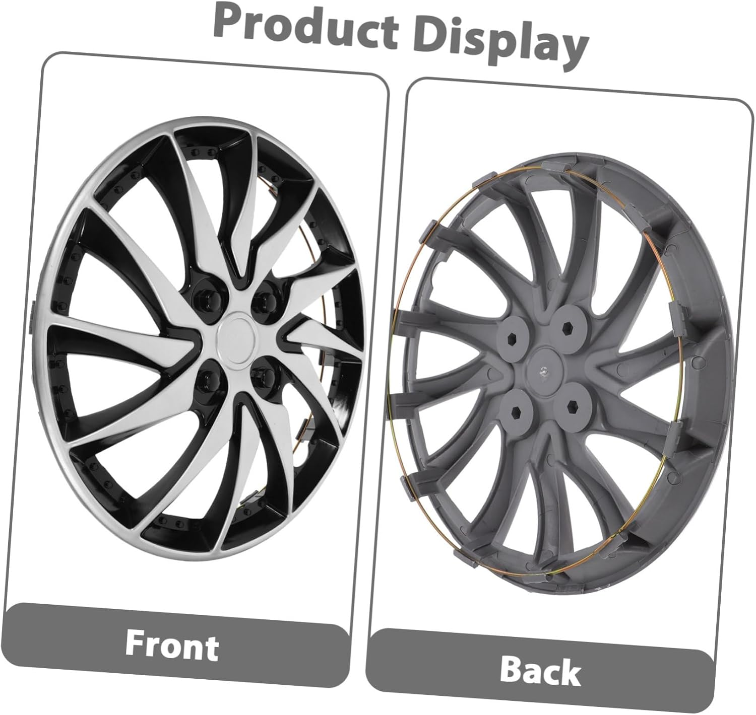 NOLITOY Universal Wheel Hub Case for Car Wheel Rim Cover Hubcap Hub Cover Auto Refit Accessory