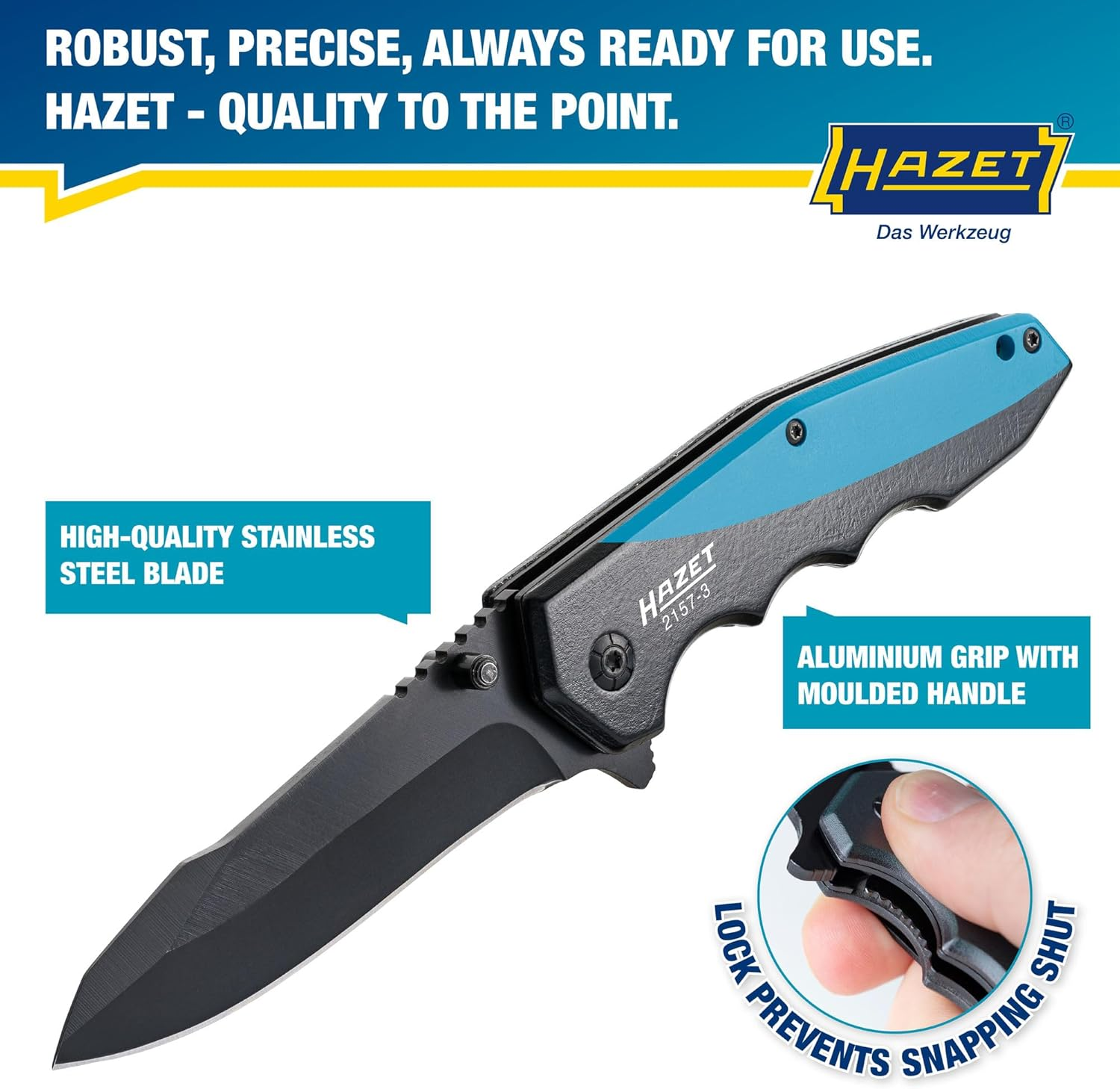 Hazet 2157-3 Jack Knife, 201 Mm Length image number 5