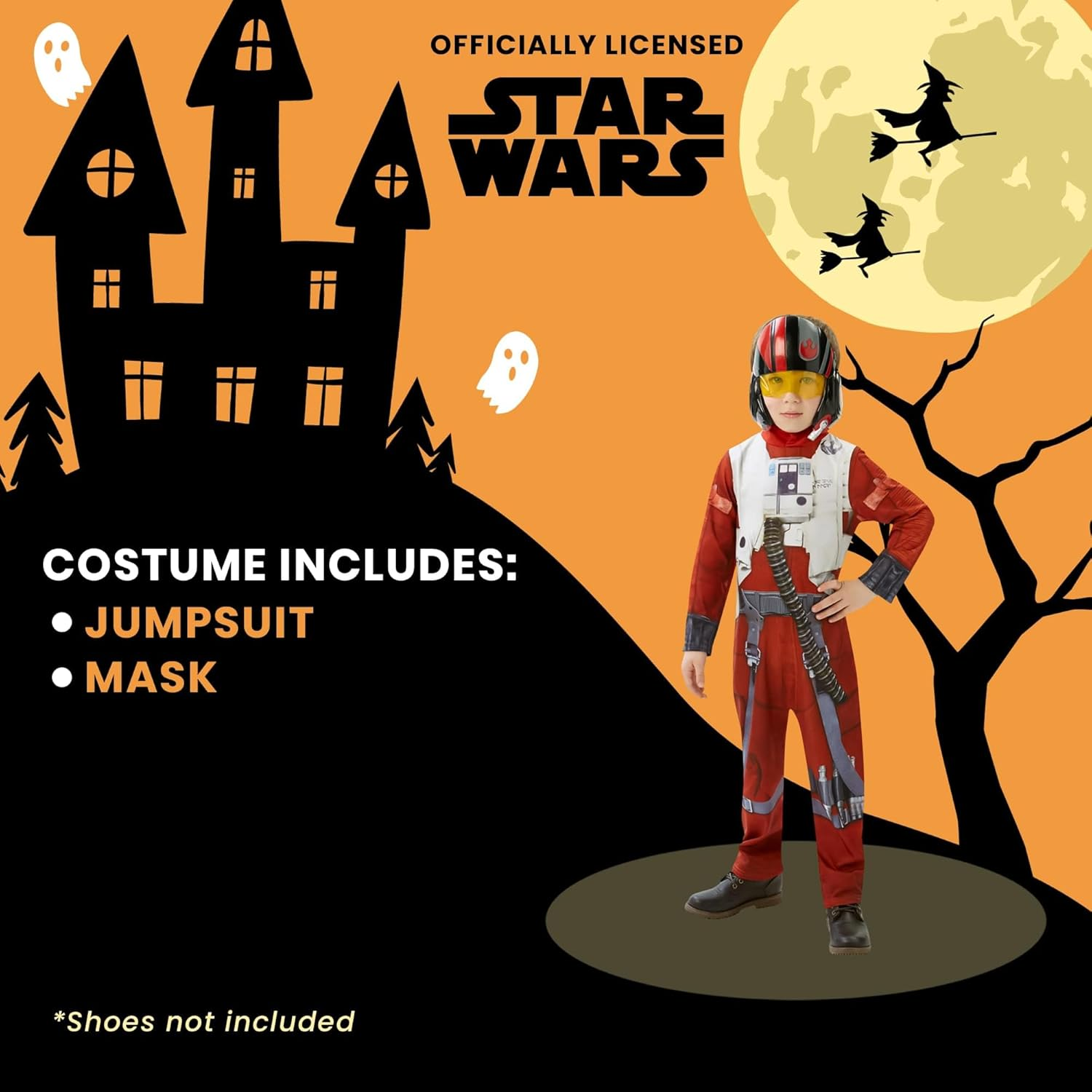 Poe Dameron X-Wing Fighter Deluxe Costume for Kids - Disney Star Wars image number 5