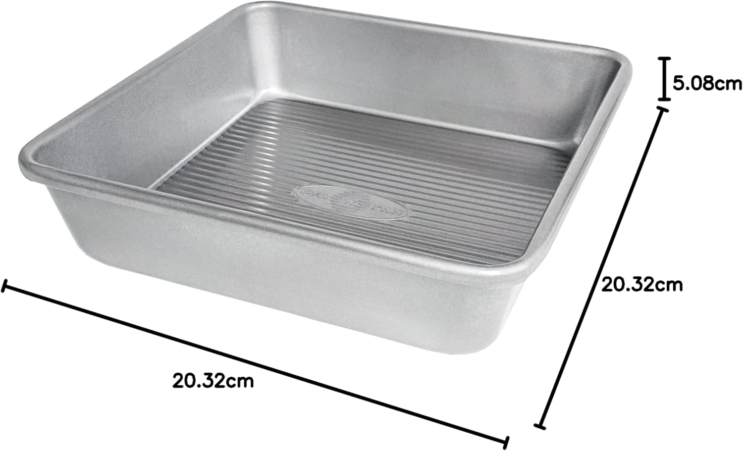 USA Pan Bakeware Seamless Nonstick Square Baking Pan, 8 X 8 X 2 image number 3