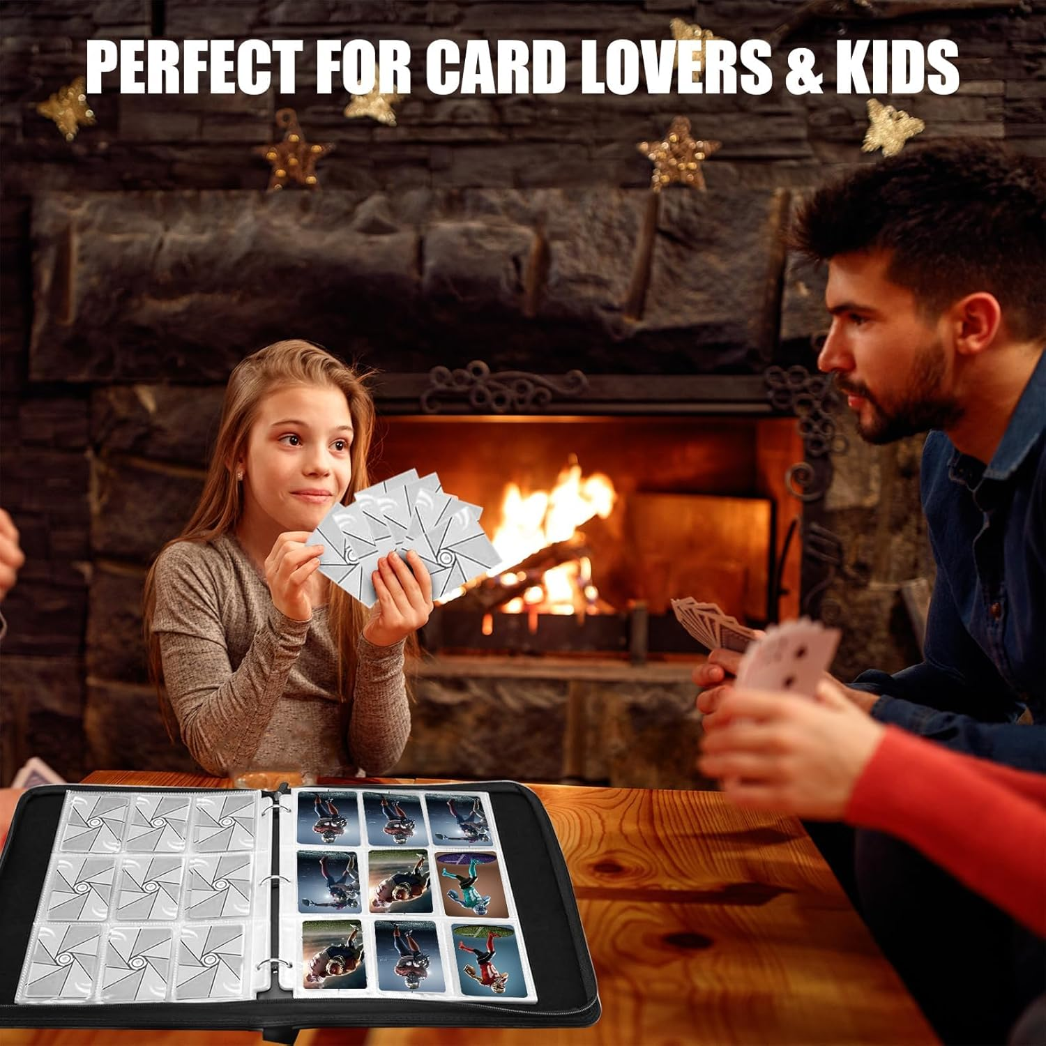 9 Pocket Card Binder, Premium Zip Trading Card Binder, 900 Double Sided Pocket PU Collection, Collector Album, Card Folder for MTG, TCG, Sports Cards, image number 3