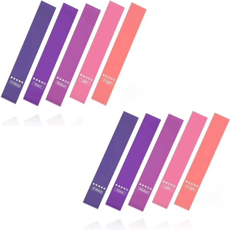 Resistance Bands, Exercise Workout Loop Bands for Legs Arms, 5 Set of Different Resistance Levels Elastic Bands for Women and Men for Yoga, Gym, Training - Black Grey Gradient image number 2