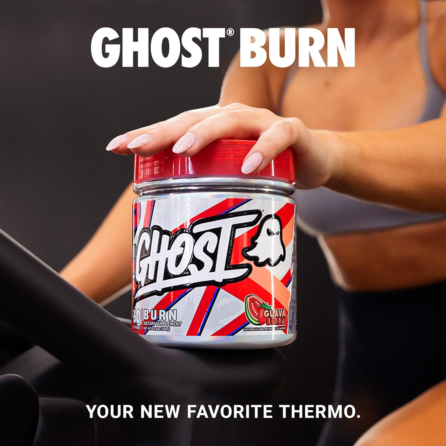Ghost Burn V3 Thermogenic Powder 300 G, Guava Berry, 60 Servings image number 1
