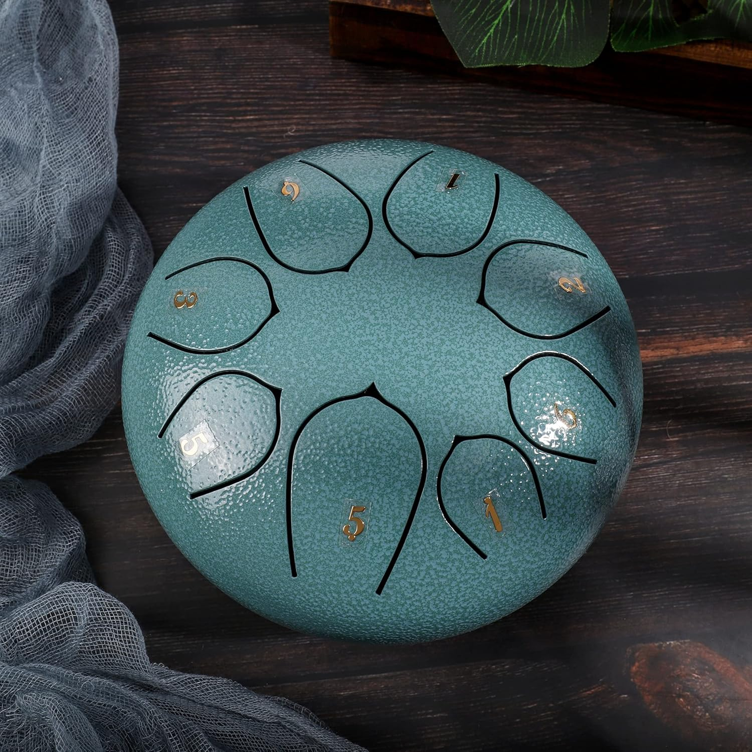 8 Notes Steel Tongue Drum 6 Inch Travel Bag and Mallets,Tank Drum Chakra Drum,Percussion Hand Drum Instrument image number 6