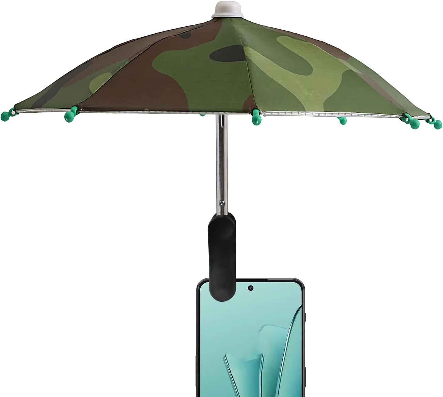 Phone Sun Shade, UV Protection Phone Umbrella with Clip, Angle Adjustable, Anti-Reflective UV Protection Cover for Filming Watching Camping Outdoor