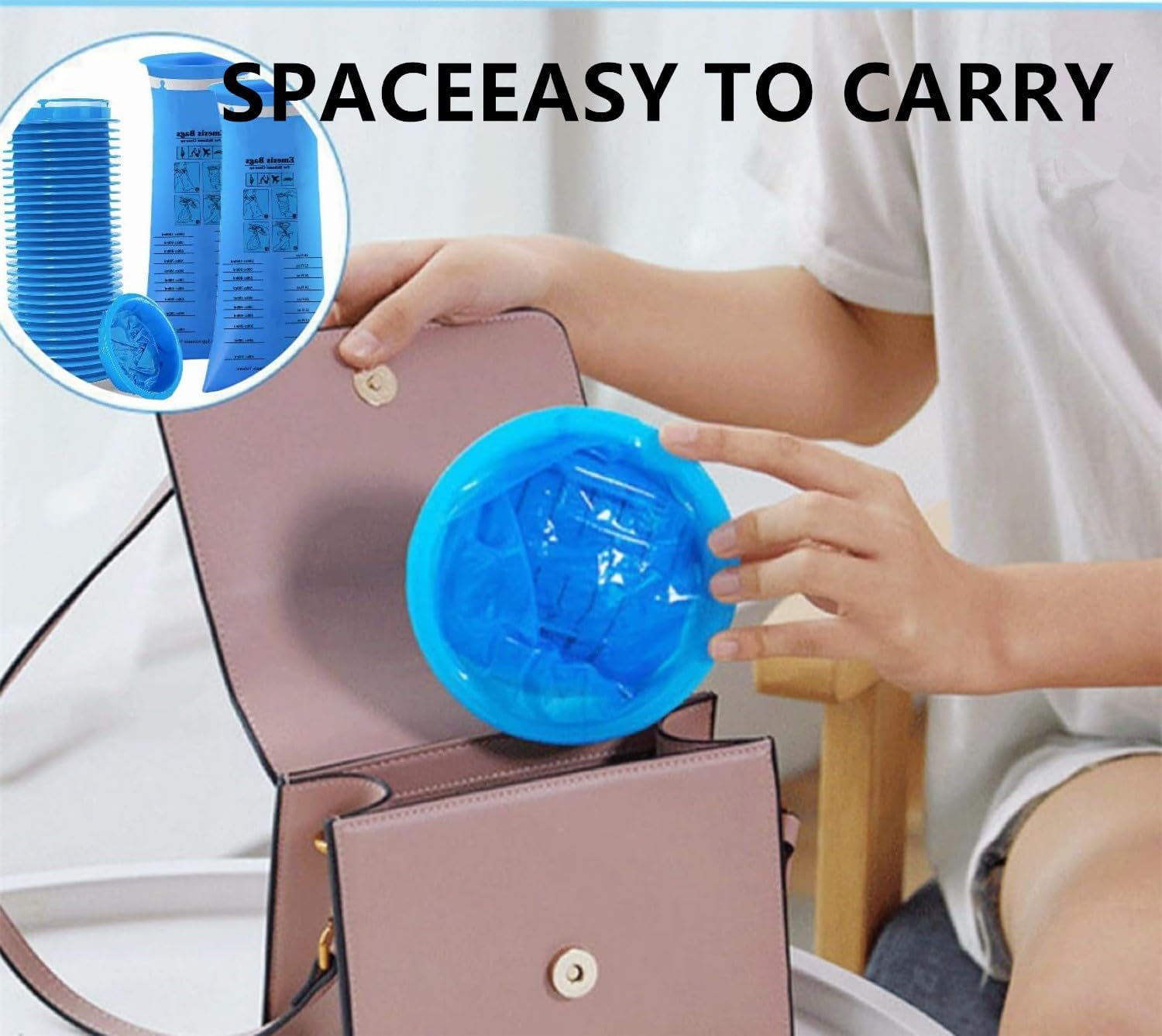 30 Pack Vomit Bags Disposable, 1000ML Emesis Bags Portable Throw up Puke Barf Bag,Non-Transparent Nausea for Travel Motion Sickness, Car & Aircraft, Taxi image number 6