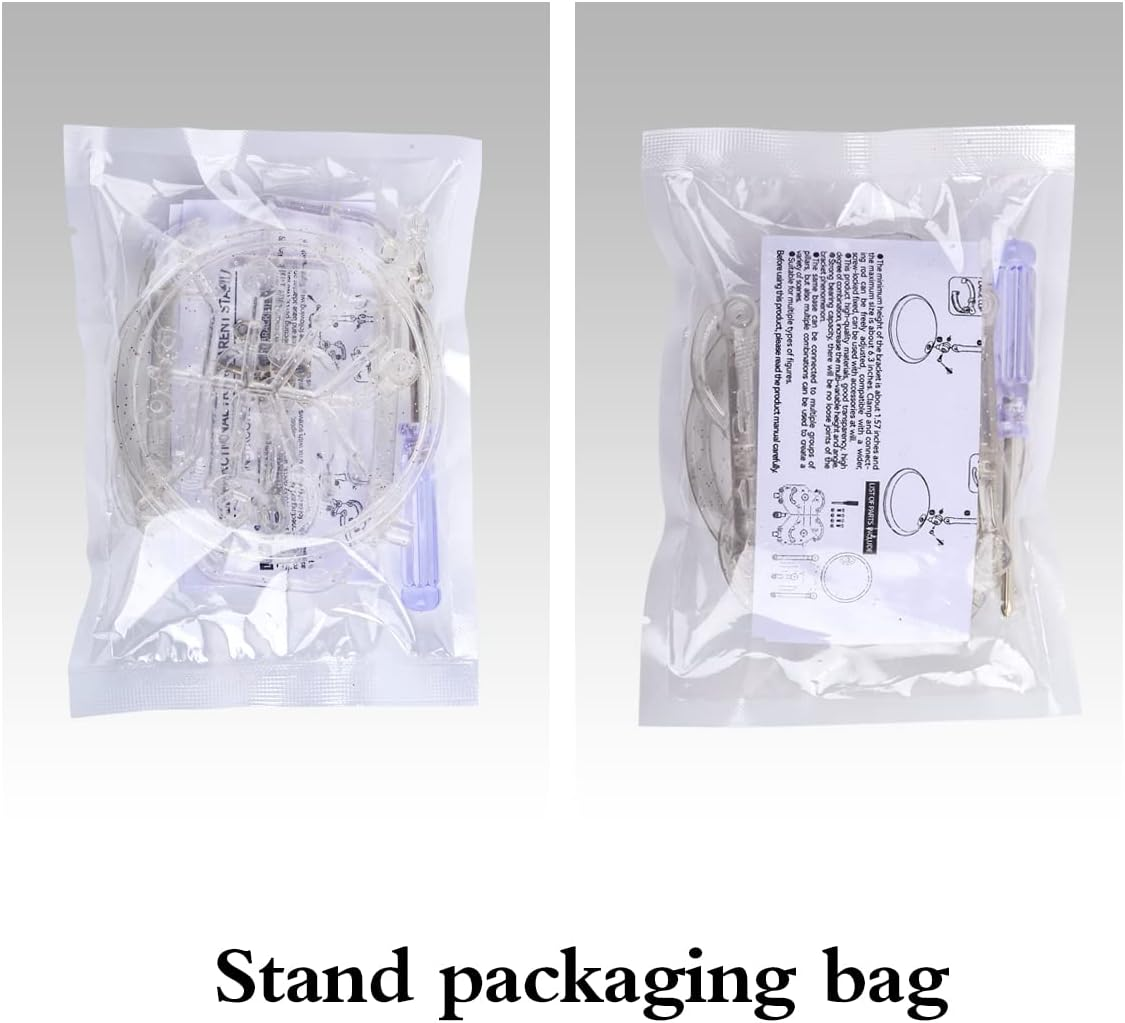 Ddung Doll Stand - Clear Doll Stand for 0.5" to 10" Dolls and Action Figure Stand (3-Pack) image number 3