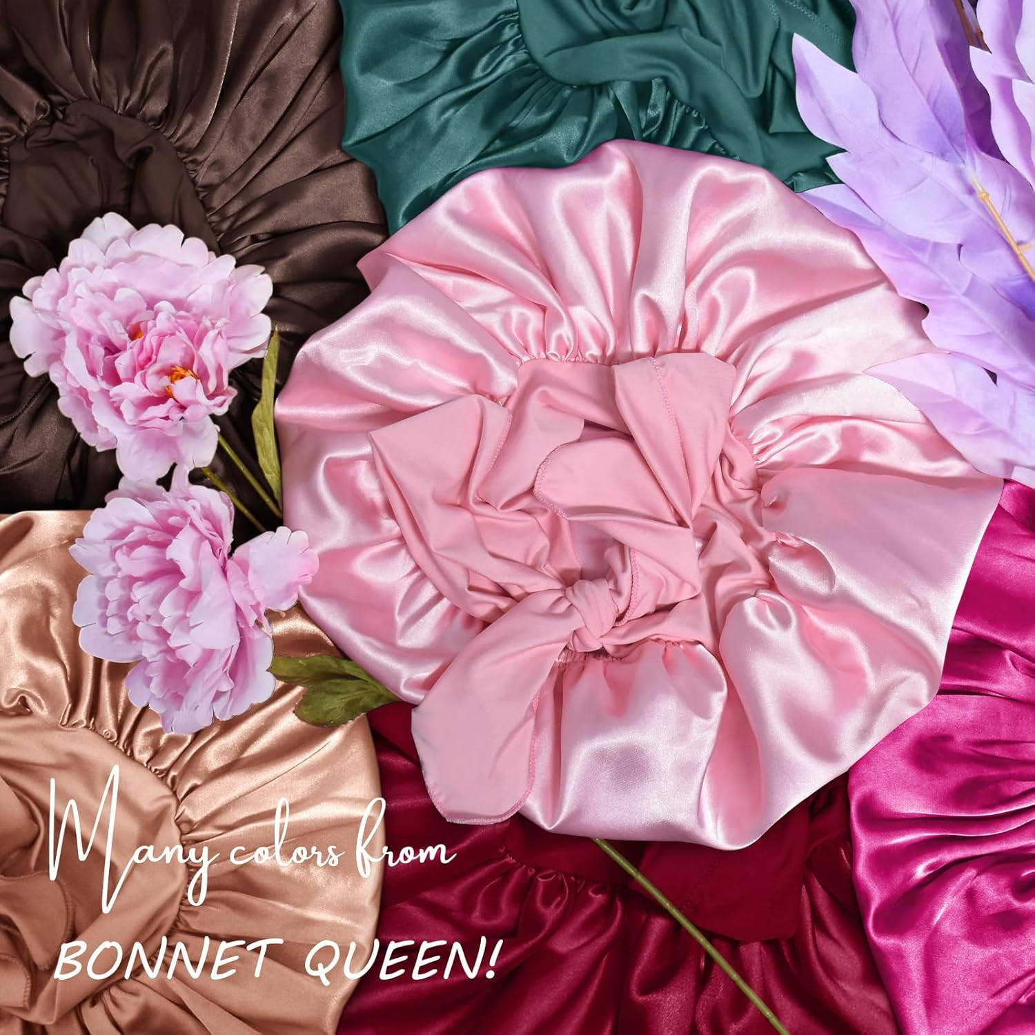 Silk Bonnet for Sleeping Satin Bonnet Hair Bonnet Braid Bonnet image number 2