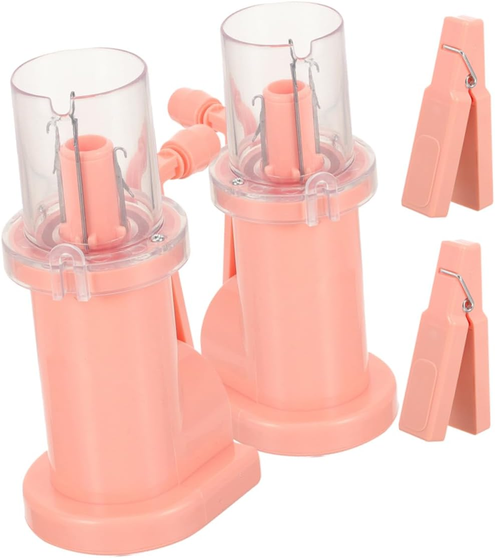 DOITOOL 2 Set Manual Handheld Braiding Tool Portable DIY Hand Knitting Weaving Machine for Beginners Precise Spiral Knot and Fishtail Braid Maker Compact Household Crafting Device With image number 3