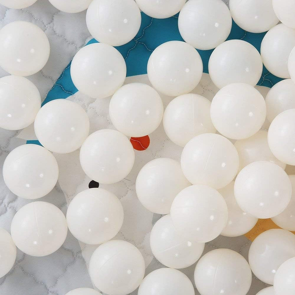 Playmaty 70 Pieces Colorful Pit Balls Phthalate Free BPA Free Plastic Ocean Balls Crush Proof Stress Balls for Kids Playhouse Pool Ball Pit Accessories 2.36 Inches (70 Balls-Pink) &hellip;