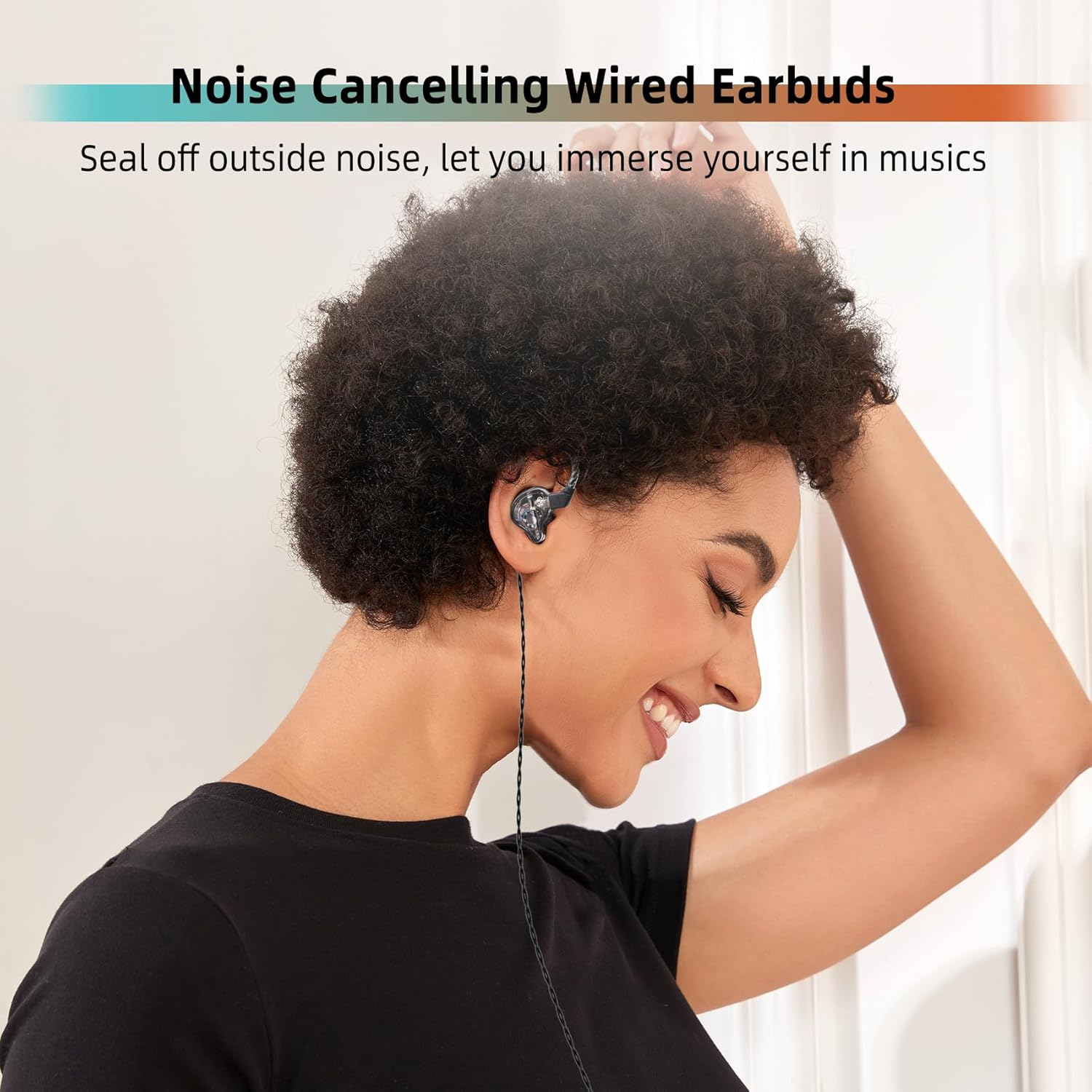 Keephifi CCZ DC01 Pro In-Ear Monitor Headphones, 1DD Bass Hifi IEM Headphones, V-Shape Tuning Wired In-Ear Earphones, Removable 2-Pin Z-OFC Cables for Musicians, Drummers (Green, No Micro) image number 1