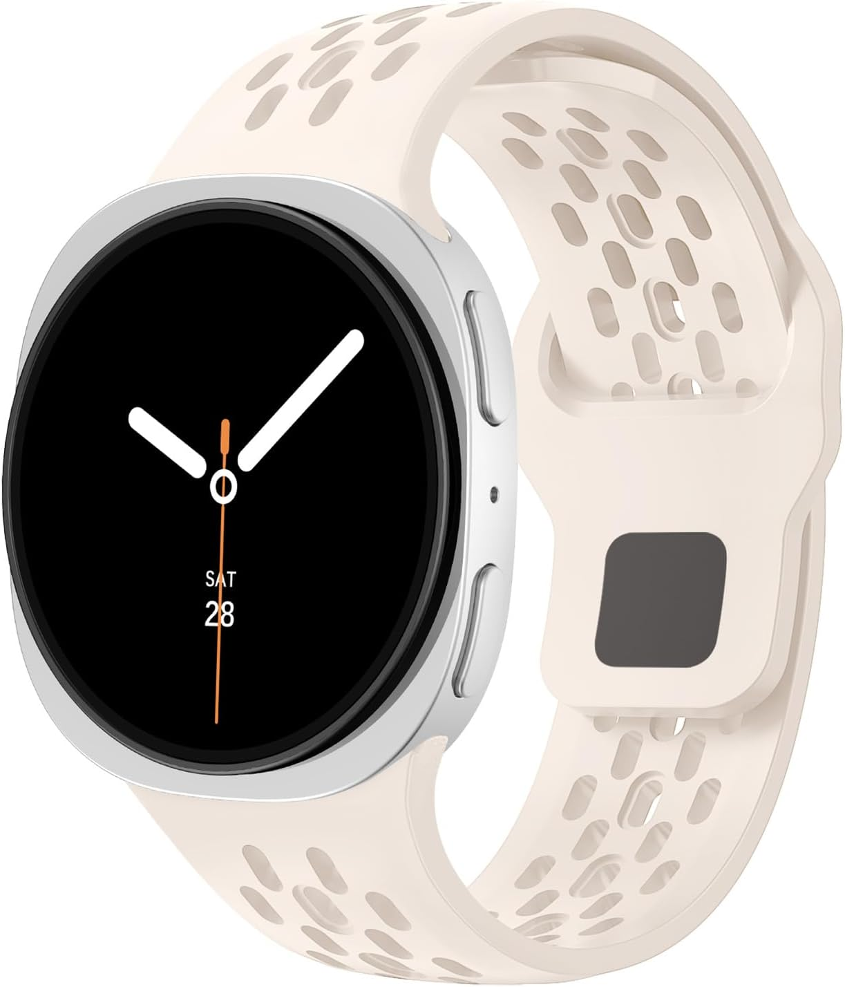 Breathable Silicone Straps Compatible with Samsung Galaxy Watch 8 Band 44Mm 40Mm,Soft Sport Replacement Strap for Samsung Galaxy Watch 8 Classic Band 46Mm Men Women