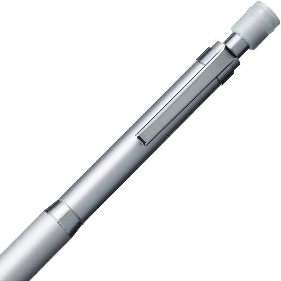 Uni Kuru Toga Roulette Model Auto Lead Rotation 0.5Mm Mechanical Pencil, Silver Body (M510171P.26) image number 1
