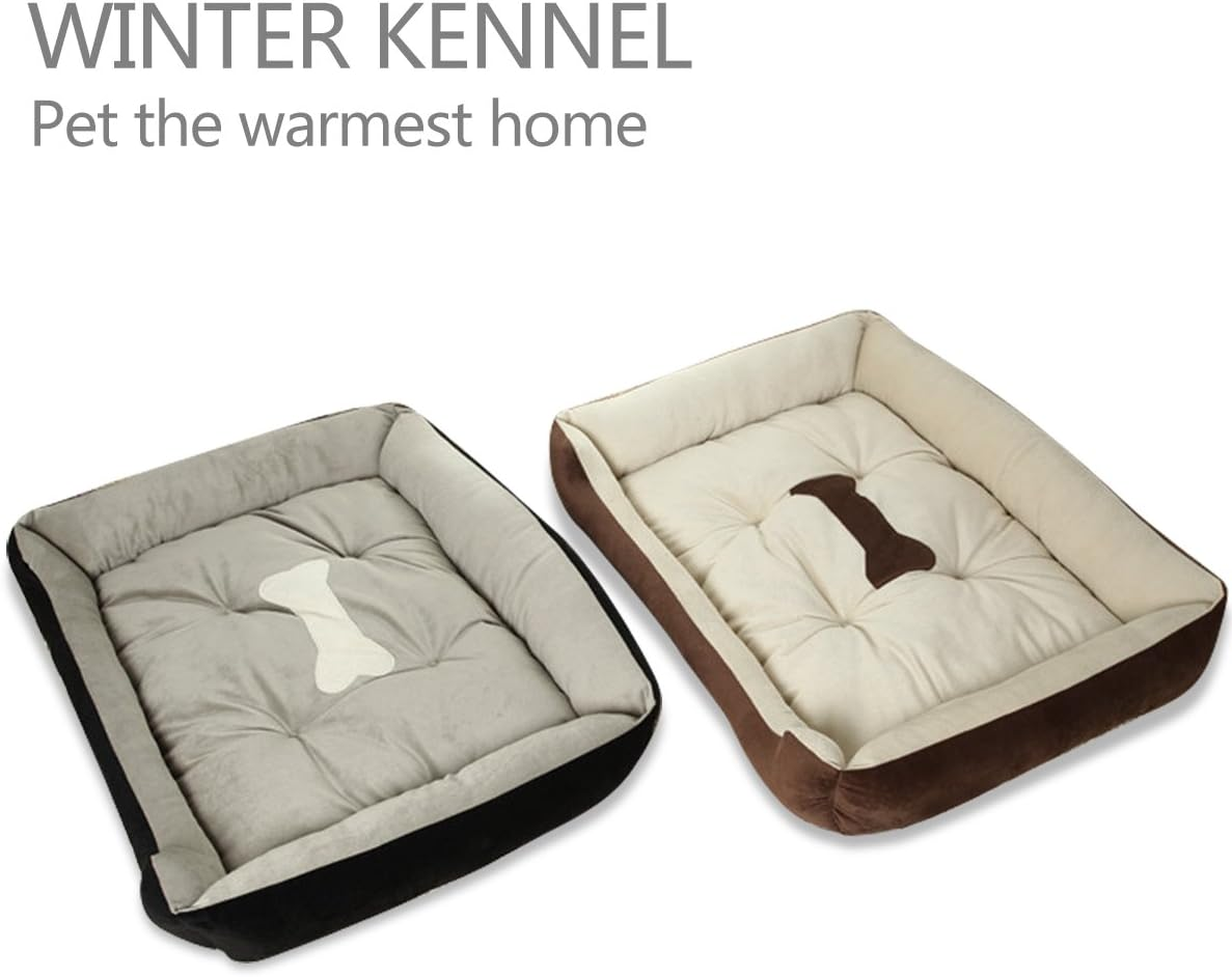 PETCUTE Luxury Cat and Dog Bed with Faux Sheepskin Lining, Fully Washable, 6Sizes, Cat Bed, Pet Beds Brown image number 1