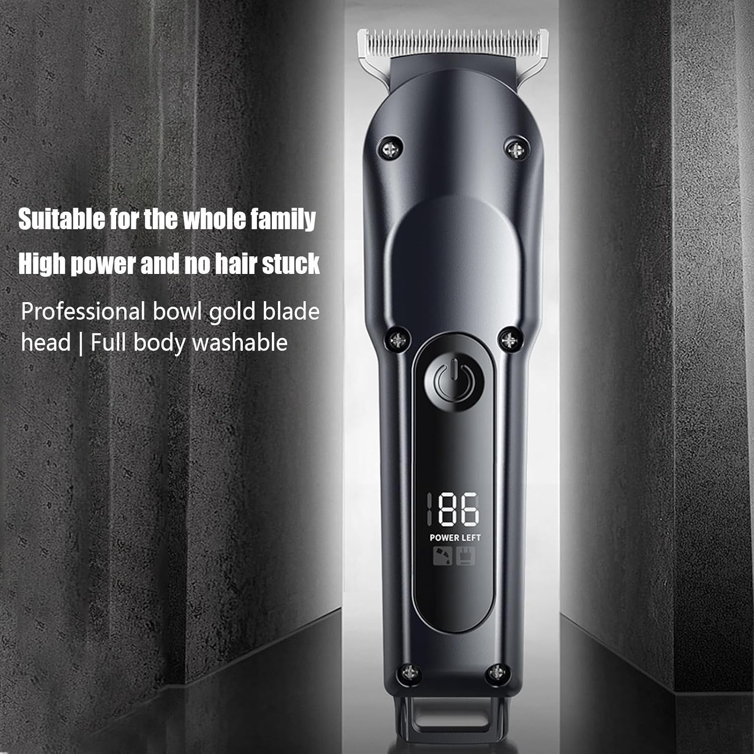 Trimmer for Men | Cordless Barber Clippers Rechargeable,Electric Cordless Haircut Machine Grooming Accessories for Travel Indoor Outdoor Home Salon Barber Shop image number 5