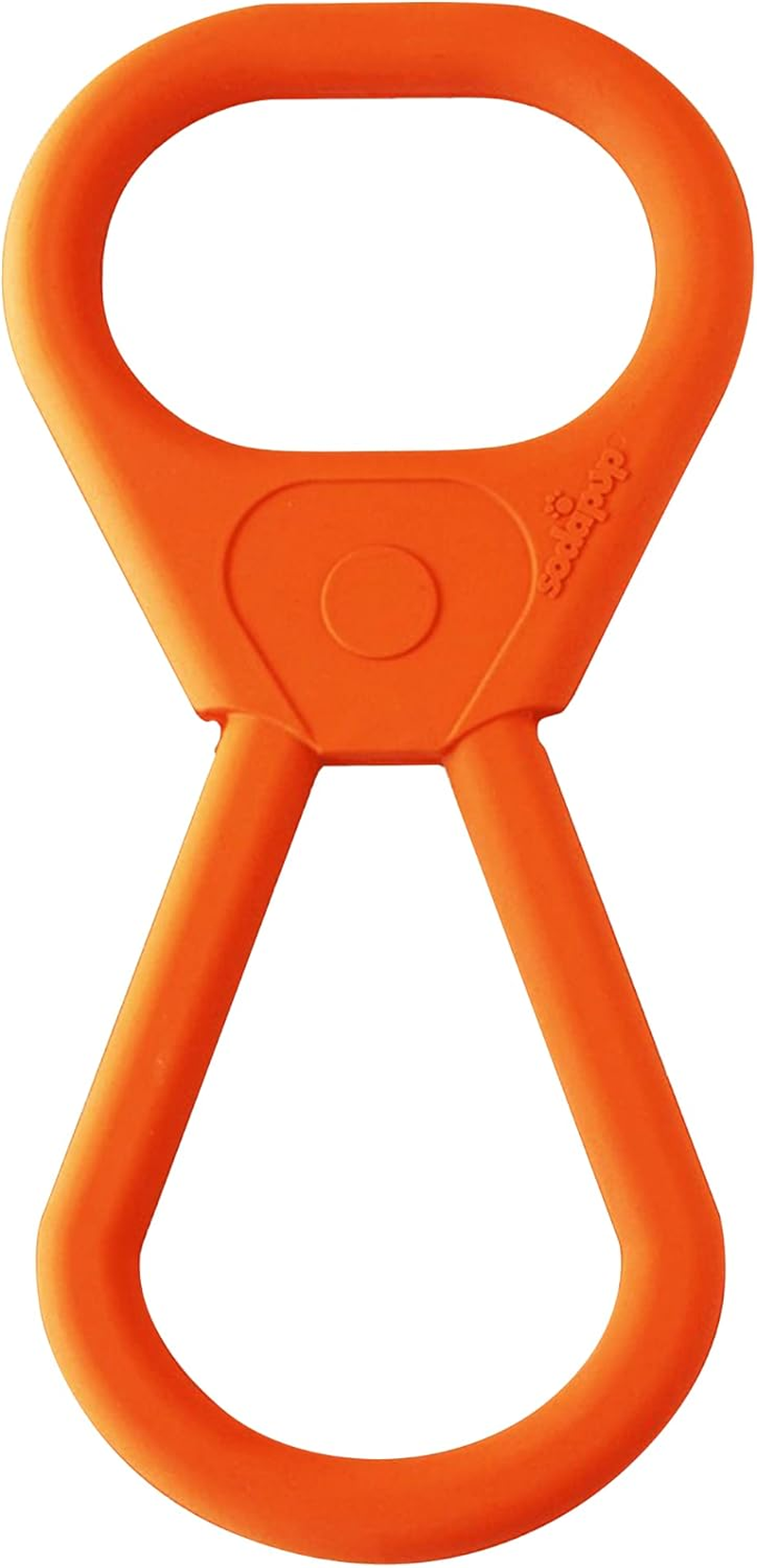 Sodapup Can Opener Pop Top Rubber Tug Toy for Interactive Play (Orange Squeeze) image number 1