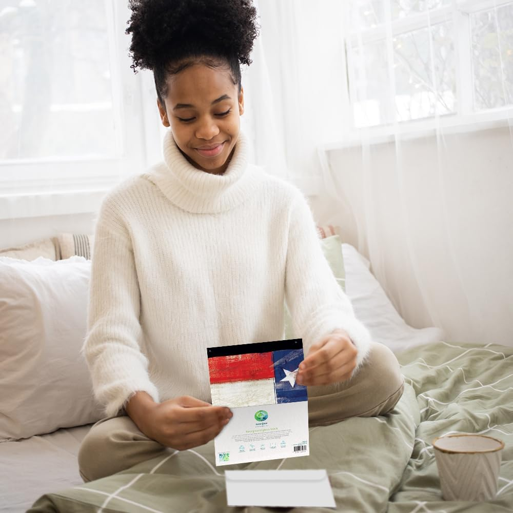 Tree-Free Greetings Econotes 12 Count Texas Flag All Occasion Notecard Set with Envelopes, 4 X 6 Inches (FS56284) image number 2